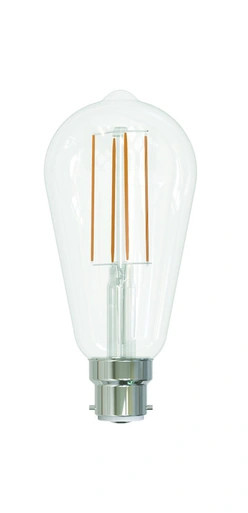 Clear ST64 B22 bulb