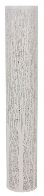 White floor lamp with forest design