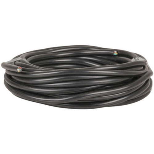 Black 25 metre rubber cable Black 25 metre rubber cable