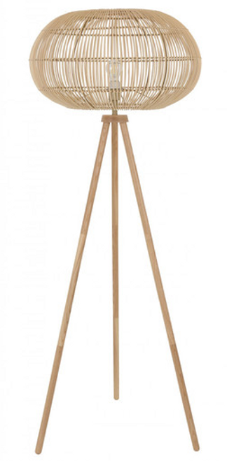 Natural rattan tripod floor lamp Natural rattan tripod floor lamp