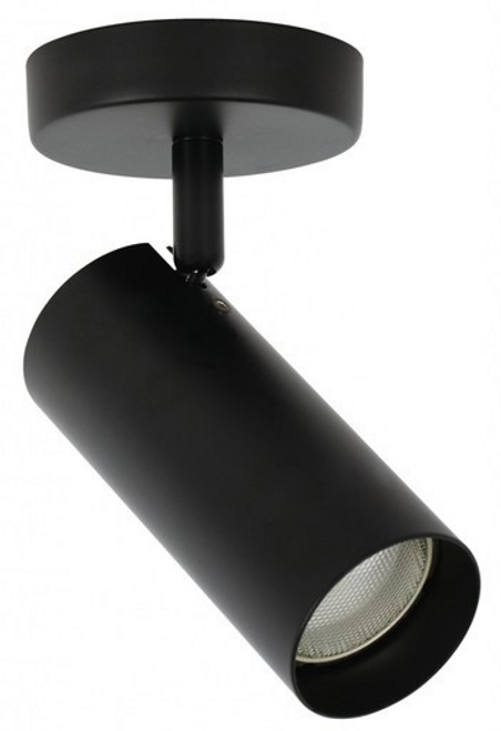 Black spotlight with adjustable head Black spotlight with adjustable head