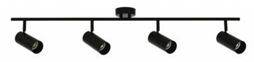 Black four light spotlight with adjustable heads Black four light spotlight with adjustable heads