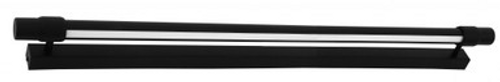 Black 900mm wall light with frosted diffuser Black 900mm wall light with frosted diffuser