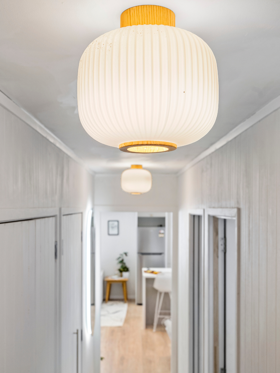 Mele DIY Ash Wood with Opal Glass Lighting Direct