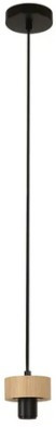 Modus 1 Light Pendant Suspension Only Teak/Black | Lighting Direct