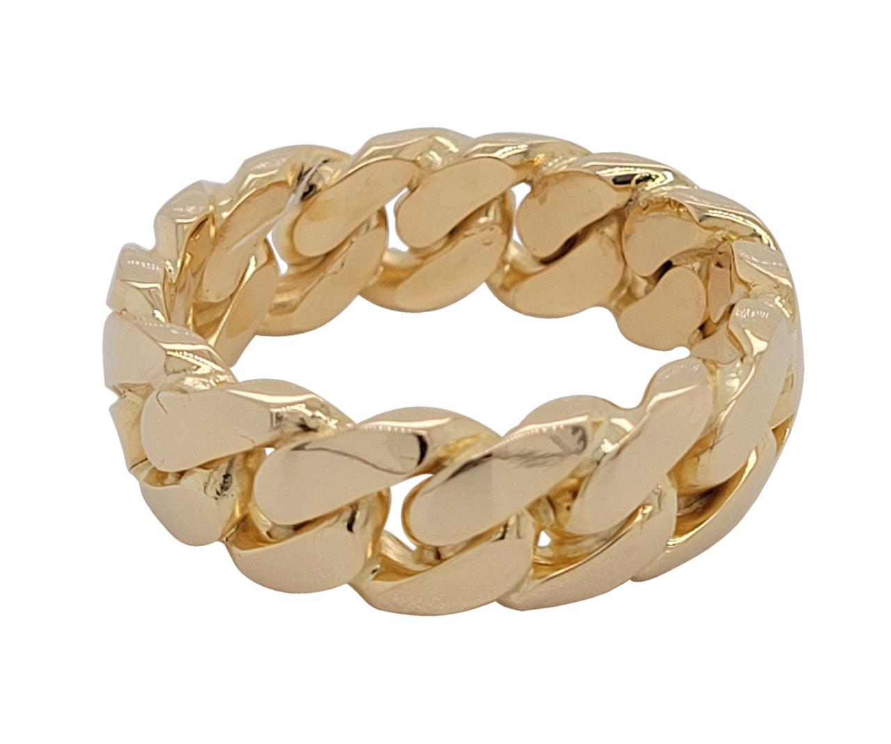 14k Miami Cuban Link Ring Online | Brad Levi Jewelry