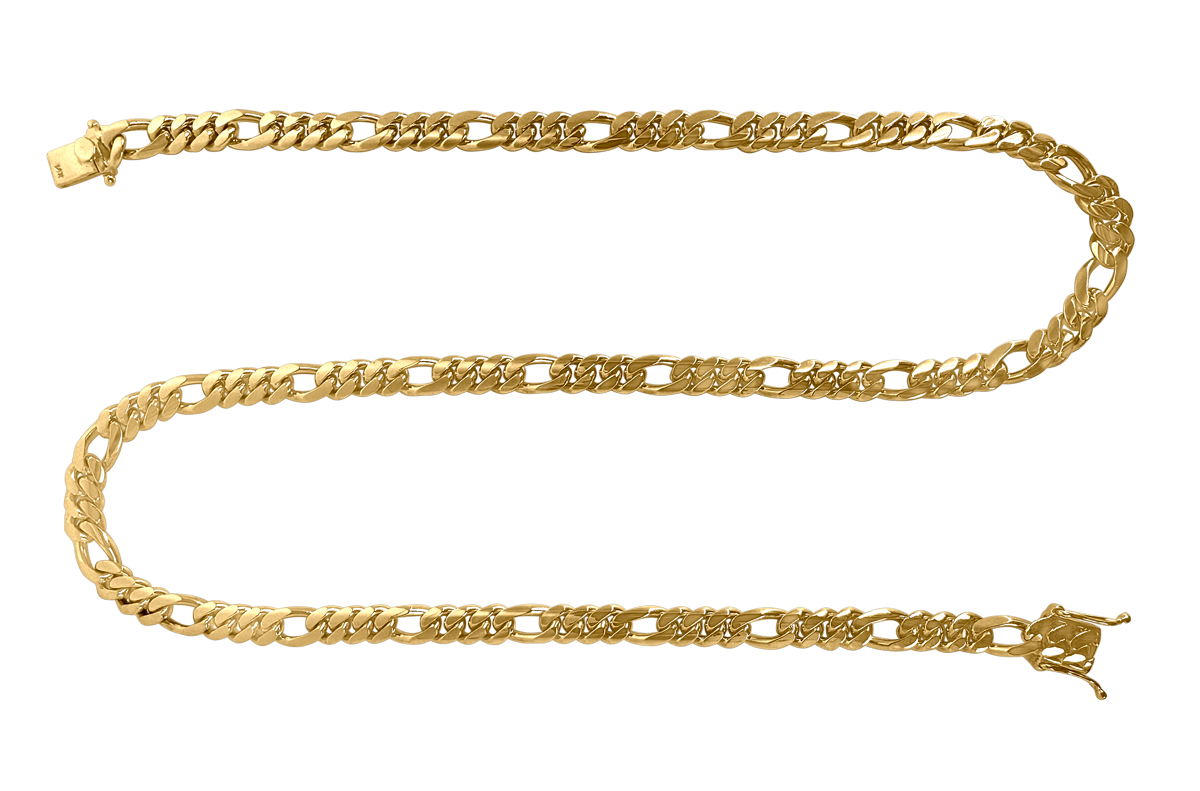 14k 13mm Figaro Chain