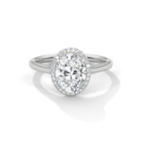 Oval Diamond Halo Gold Ring Oval Diamond Halo Gold Ring