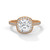 Cushion Diamond Pavé Halo Gold Ring