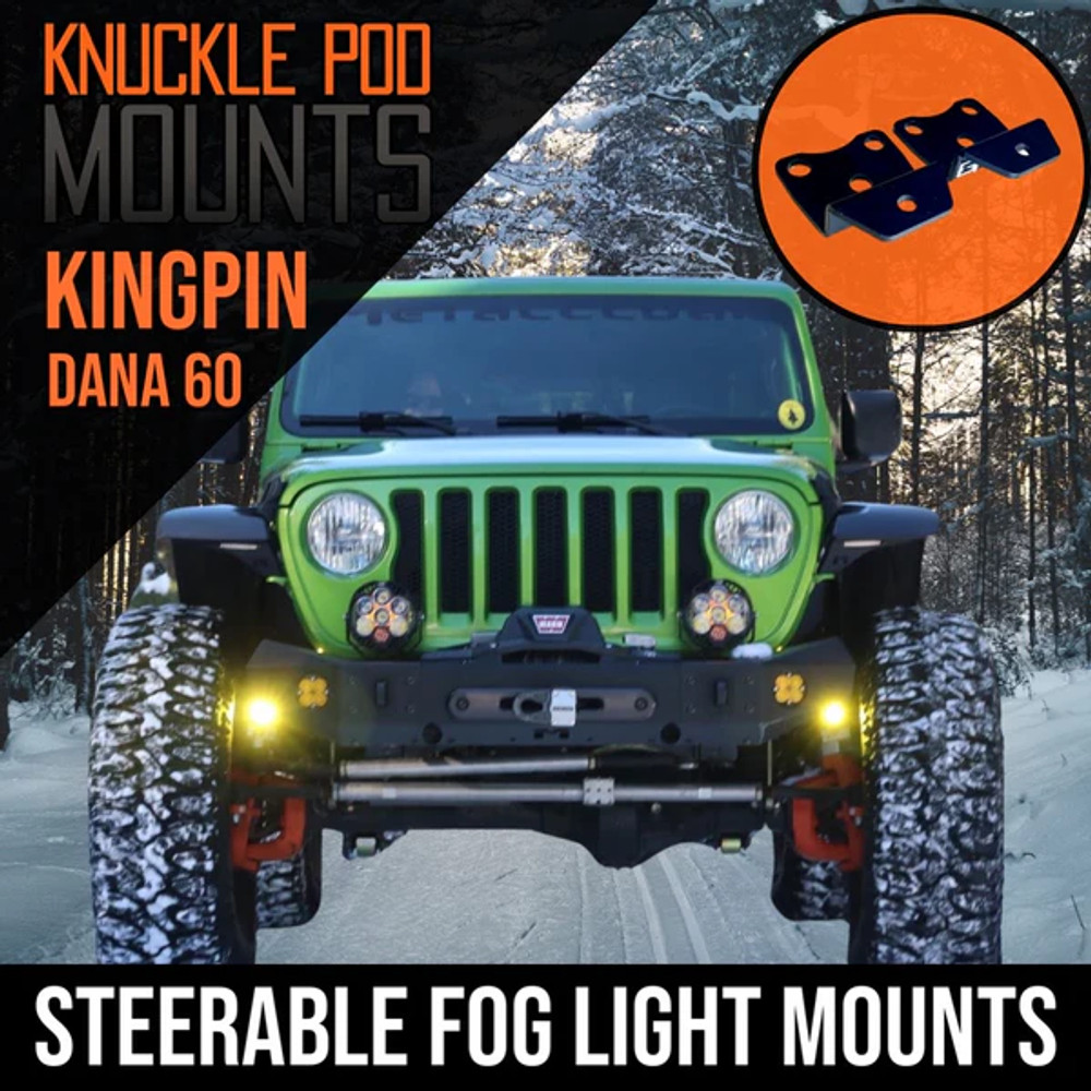 Dana 60 "Kingpin" Steerable Knuckle Light Mounts Dana 60 "Kingpin" Steerable Knuckle Light Mounts