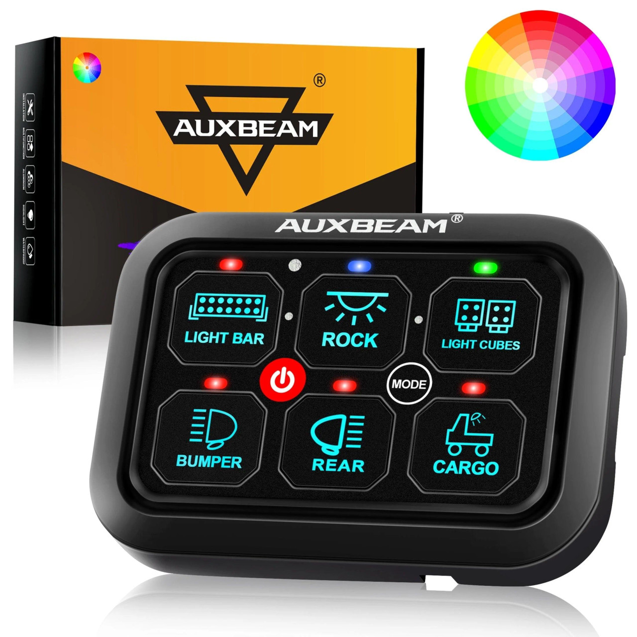 RA60 RGB Switch Panel, Toggle/ Momentary/ Pulsed Mode Supported