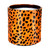 Designer, candle, luxury,  cow, hair, fur  scented, gift, leather, high end, quality, handcrafted cheetah