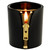 Zipper candle wrapped in leather