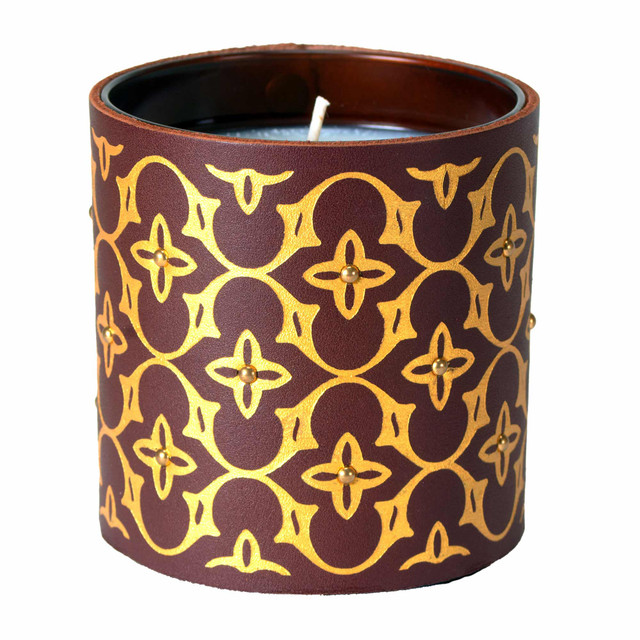 Dillon Candles Beautiful leather wrapped Designer Art candles