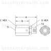-04 NPT LIVE SWIVEL MALE X -04 NPT FEMALE