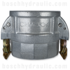 TYPE D ALUMINUM-3" F NPT X 3" F CAM AND GROOVE SELF LOCKING CRIMPLOK COUPLER