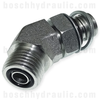 -08 BSPP O-RING ADJUSTABLE MALE X -08 ORFS MALE 45°