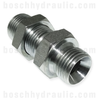 -02 BSP BULKHEAD MALE X -02 BSP MALE WITH LOCKNUT