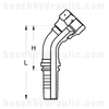 -12 SAE 45° FEMALE X -12 HOSE X SERIES 45°