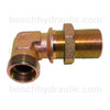 DIN Bulkhead Male 15L X DIN Male 15L; 90° Elbow