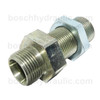 DIN Bulkhead Male 15L X DIN Male 15L With Locknut