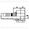 -12 BSP FLAT FACE FEMALE X -12 HOSE X SERIES