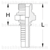 -06 BSP MALE X -05 HOSE X SERIES