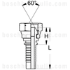 08S DIN FEMALE X -04 HOSE X SERIES