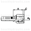 06L DIN FEMALE X -04 HOSE X SERIES