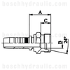 06L DIN MALE X -04 HOSE X SERIES