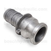 Camlock Type E -Male, ALUMINUM - BARB Hose