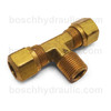 BRASS NPT M -02 X DOT NYLON COMP -04, BRANCH TEE