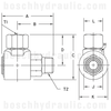 -06 NPT LIVE SWIVEL MALE X -06 NPSM FEMALE 90°