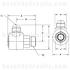 -06 NPT LIVE SWIVEL MALE X -06 JIC MALE 90°