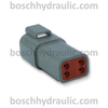4-WAY DEUTSCH DT SERIES RECEPTACLE AND WEDGELOCK – PACK OF 10