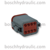 8-WAY DEUTSCH DT SERIES PLUG AND WEDGELOCK