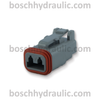 2-WAY DEUTSCH DT SERIES PLUG AND WEDGELOCK