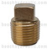 BRASS SQUARED HEAD PLUG -24 NPT