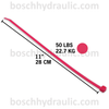 11" PINK NYLON CABLE TIES 50 LBS - 100 PACK