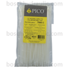 8" NATURAL NYLON CABLE TIES 50 LBS - 100 PACK