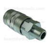 Industrial 1/4 Auto Coupler X 3/8 NPT M Steel