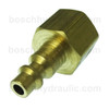 Industrial 1/4 Nipple X 3/8 NPT F Brass