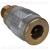 TRUFLATE 1/4 COUPLER X 3/8 NPT M BRASS
