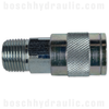 TRUFLATE 1/2 COUPLER X -06 NPT MALE STEEL