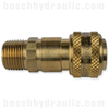 INDUSTRIAL 3/4 AUTO COUPLER X 1 NPT M BRASS