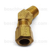 BRASS NPT M -04 X DOT NYLON COMP -06; 45° ELBOW
