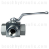 BALL VALVE 3 WAY 1" NPT 5075 PSI