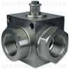 BALL VALVE 3 WAY 1-1/4" NPT 5075 PSI