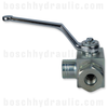 BALL VALVE; 3 WAY, 3/8 ORB-7250 PSI