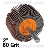 2" X 1" FLAP WHEEL 80 GRIT
